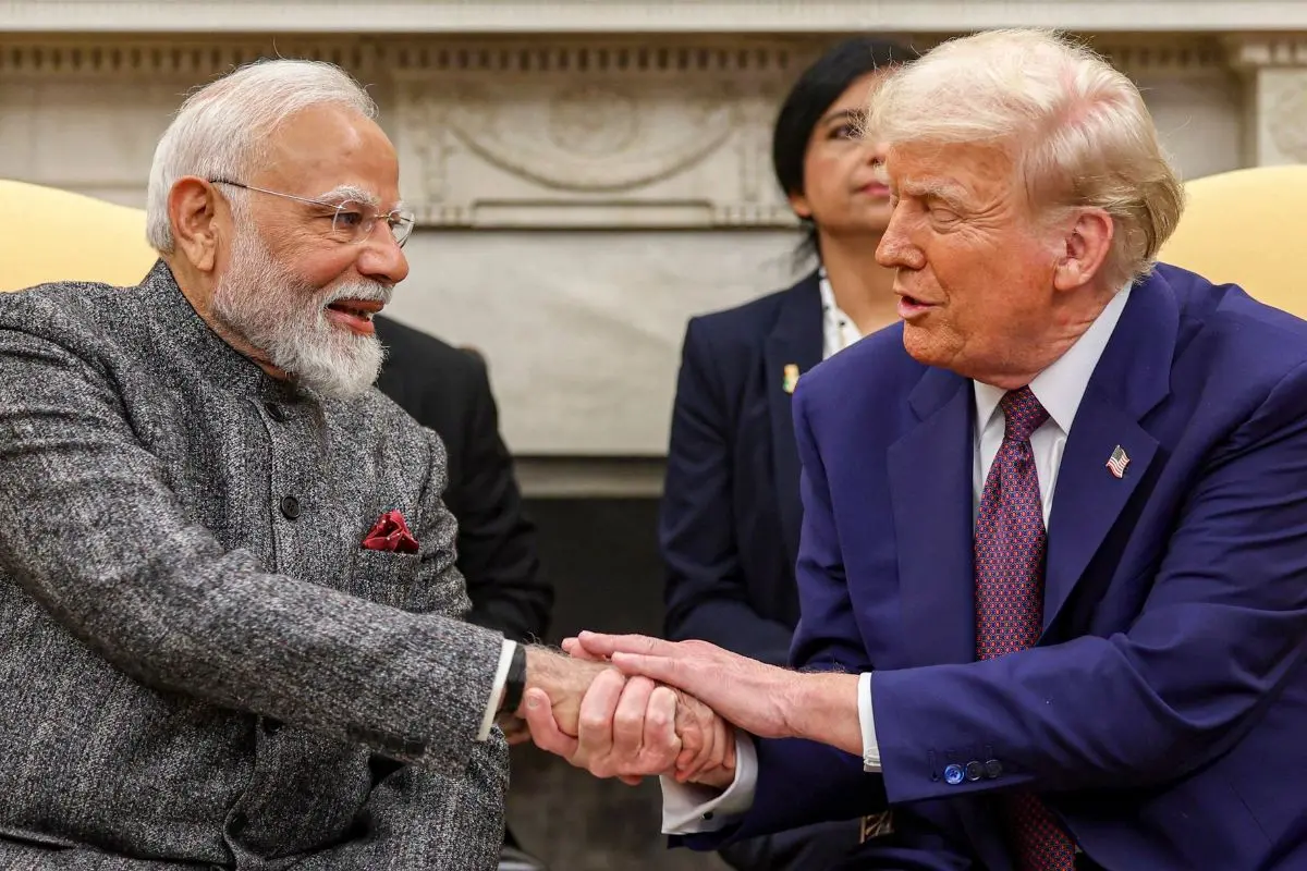 Prime Minister Narendra Modi with US President Donald Trump during a meeting at the White House, in Washington, DC, USA | File photo: PTI