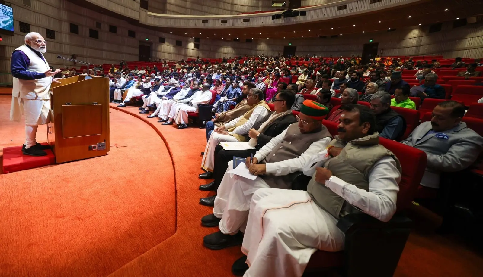 Modi at NDA Parliamentary Party meet | X