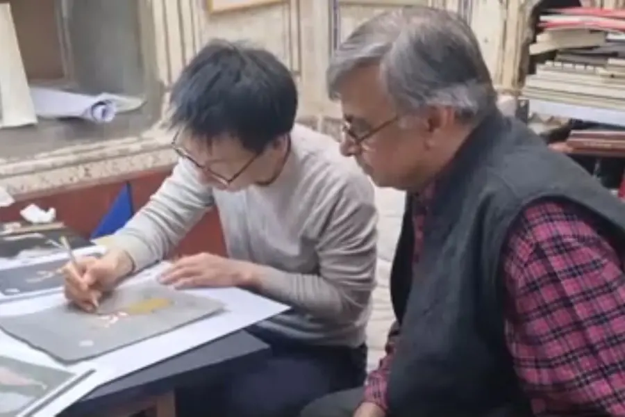 This South Korean art teacher visits Bikaner every year to master miniature painting