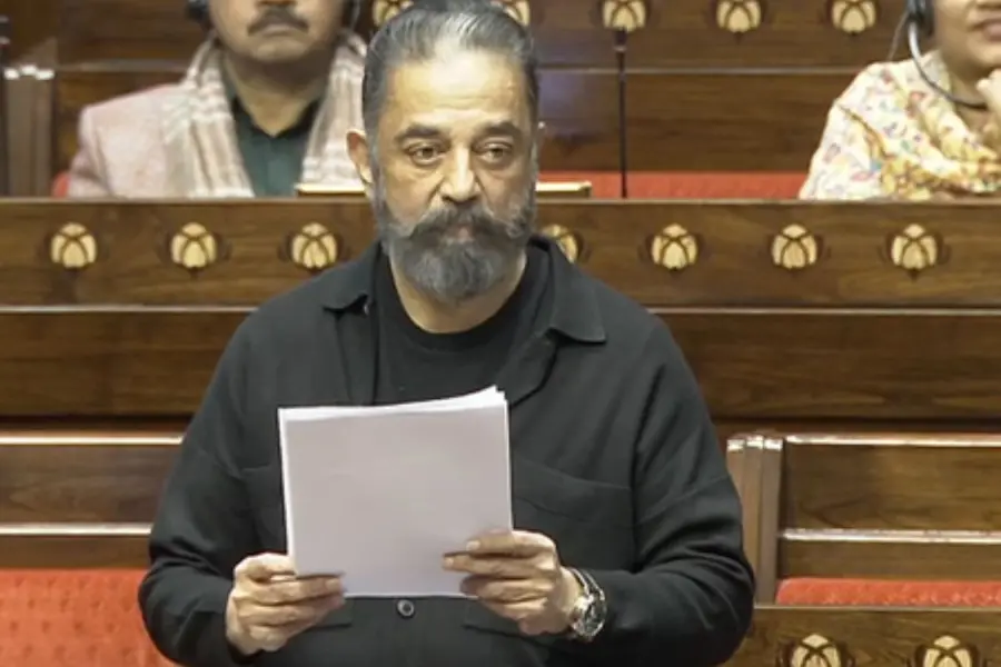 ‘Annadurai taught us to confront any invasion on our language’: Kamal Haasan’s thunderous RS speech