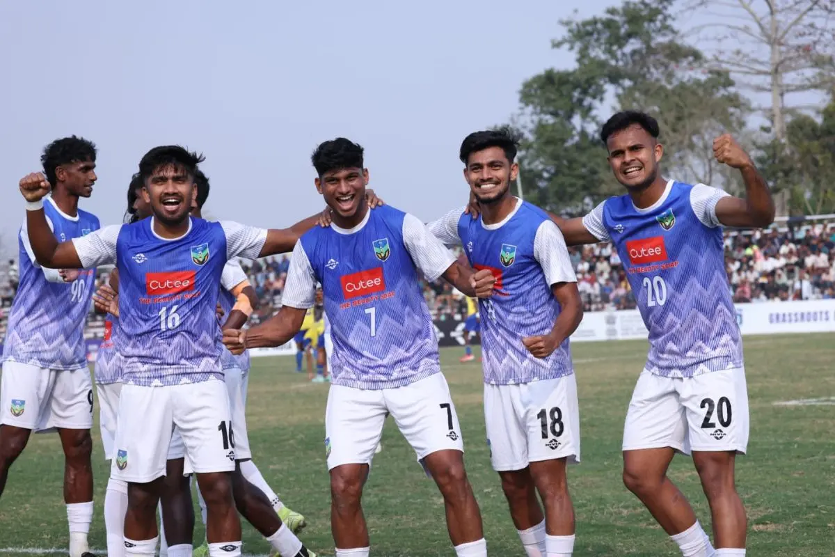 Jubilant Kerala football team. | Photo: MBI