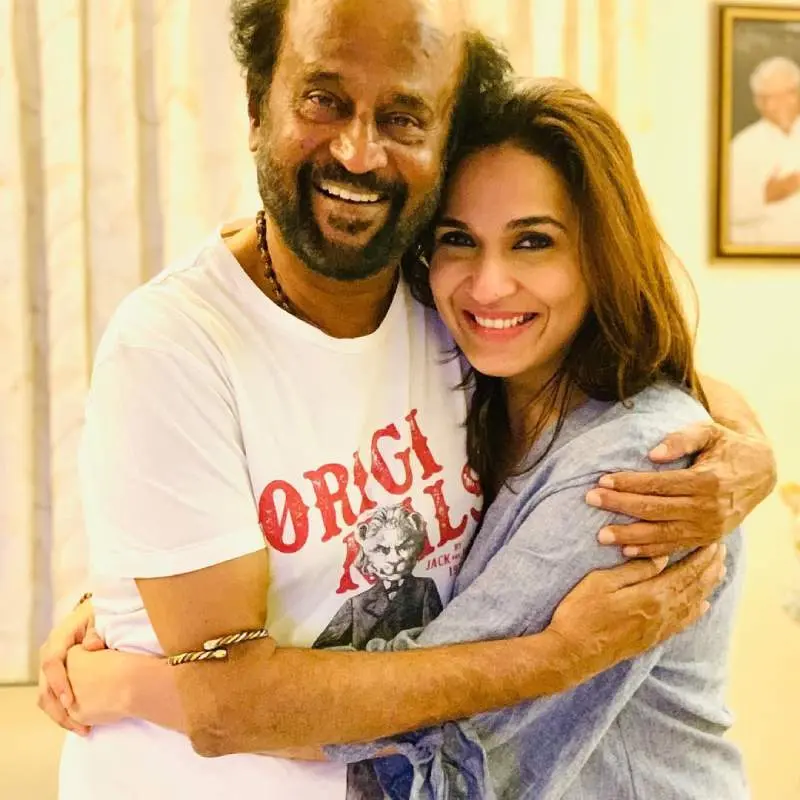 അച്ഛന് രജിനികാന്തിനൊപ്പം സൗന്ദര്യ രജിനികാന്ത് | Photo: Instagram/ Soundarya Rajinikanth