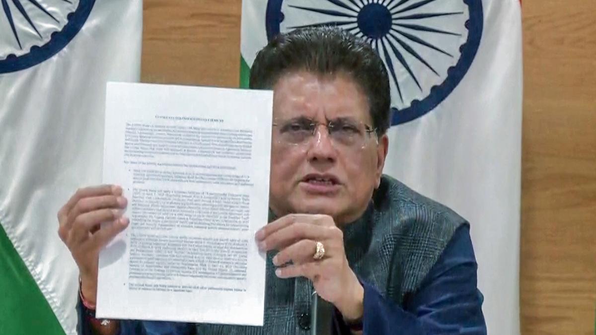 ‘No threat to farmers’: Piyush Goyal counters critics | What does the trade framework show?