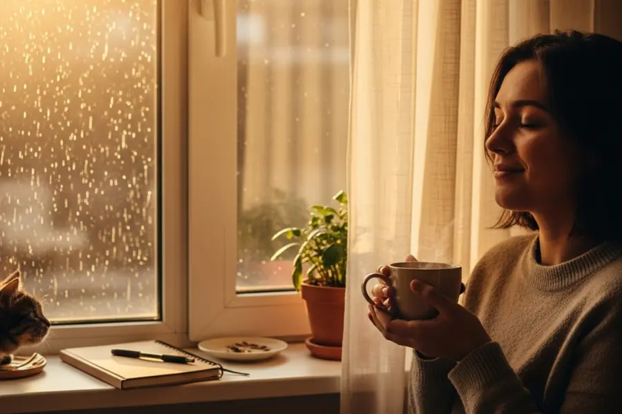 calm woman