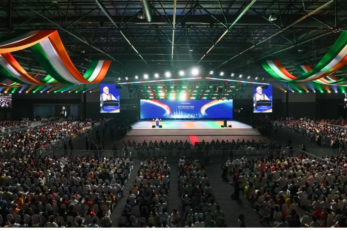 Narendra Modi attending a community programme in Kuala Lumpur | Photo: X, @narendramodi