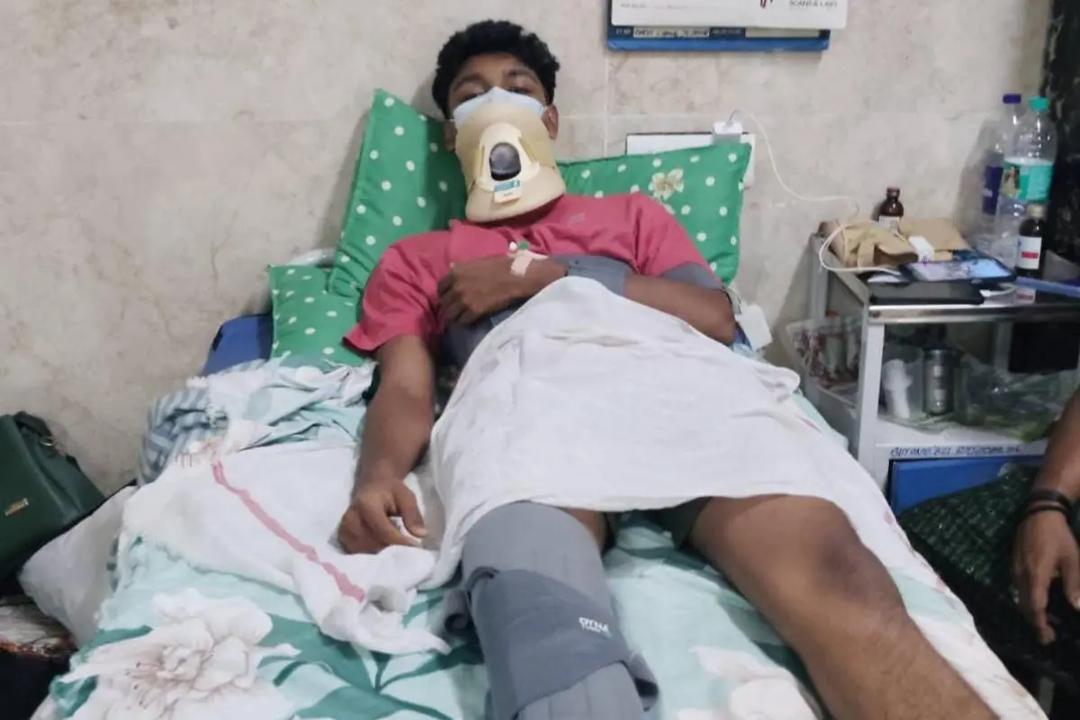പരിക്കേറ്റ വിദ്യാർഥി ആശുപത്രിയിൽ ചികിത്സയിൽ