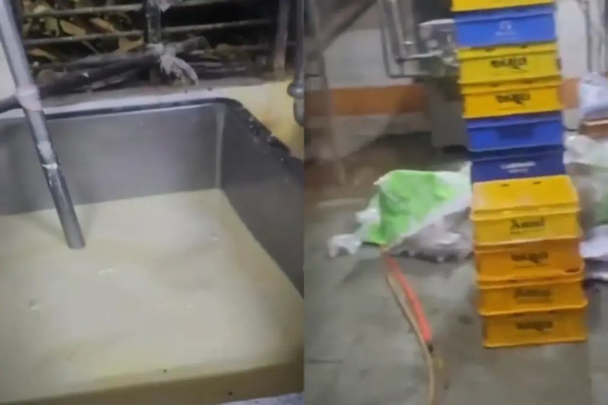A major joint raid in Himatnagar, Gujarat, has shut down a dairy unit producing milk from Urea and Palm Oil | X/FSSAI