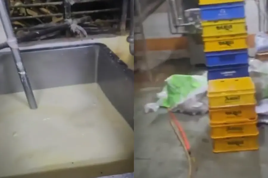 A major joint raid in Himatnagar, Gujarat, has shut down a dairy unit producing milk from Urea and Palm Oil