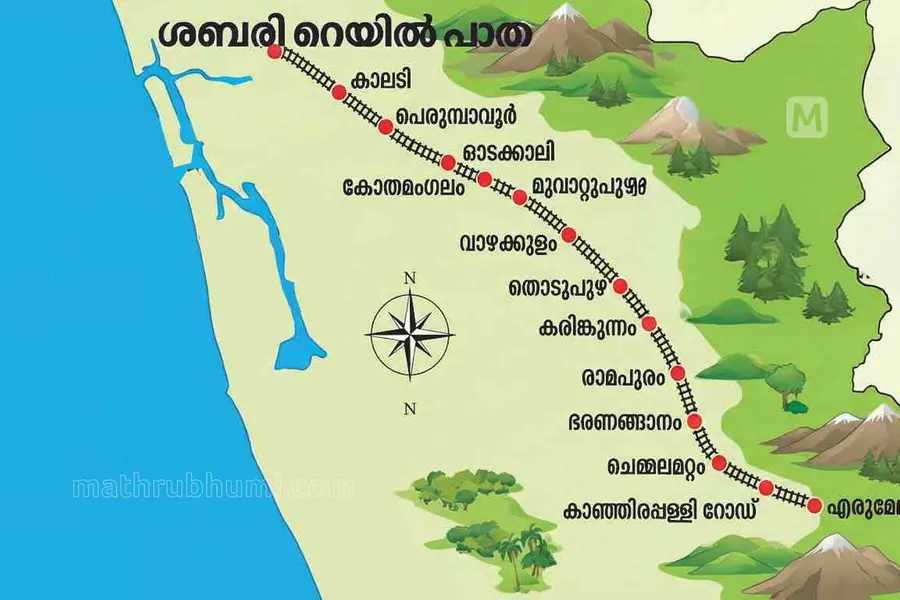 ശബരി റെയിൽപ്പാത: സ്ഥലമെടുപ്പ് വിജ്ഞാപനം ഉടൻ; ഏറ്റെടുക്കേണ്ടത് 303.58 ഹെക്ടർ സ്ഥലം