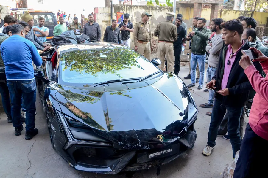 Speeding Lamborghini mows down pedestrians in Kanpur; tobacco trader’s son accused of drunk driving