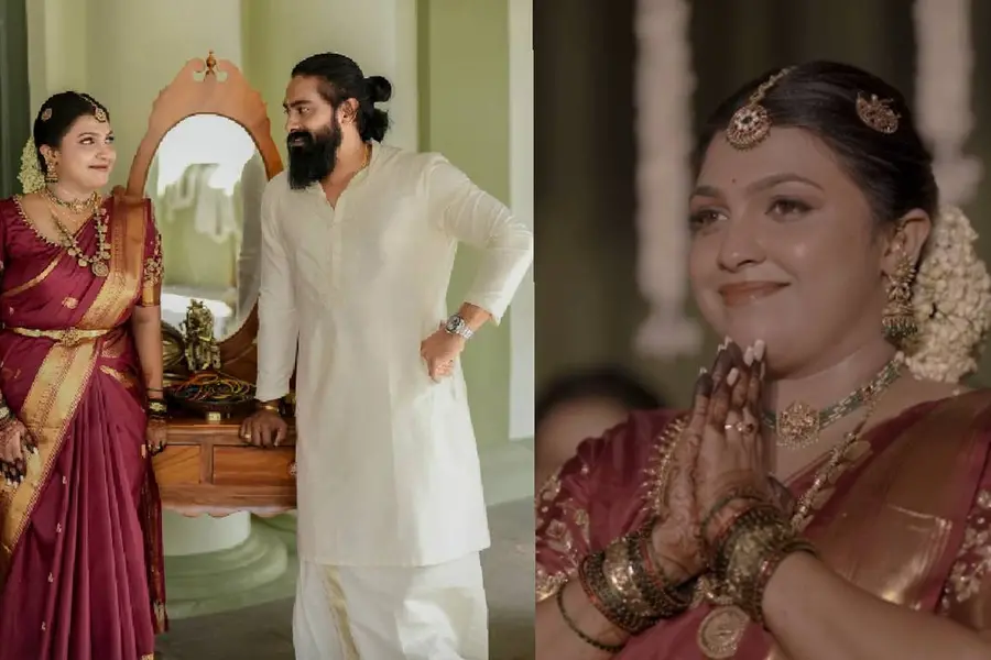 നടി ആര്യ പാർവതി വിവാഹിതയായി, വിവാഹവേദിയിൽ നിറസാന്നിധ്യമായി കുഞ്ഞനിയത്തി