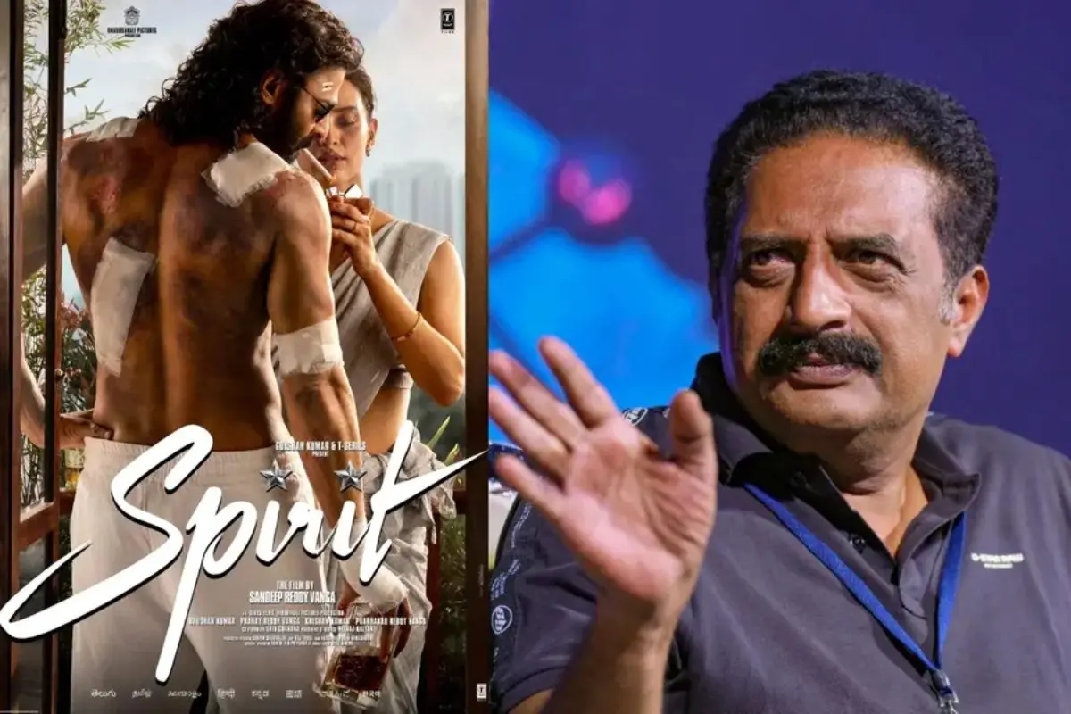 From (L) Poster of 'Spirit', Prakash Raj | Photos: PTI/X