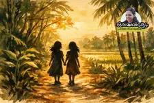 പങ്കിട്ട പുളി കൈവെള്ളയിൽ പതിച്ചുവയ്ക്കും. ഇടയ്ക്ക് രഹസ്യമായി കൈ നിവർത്തി ഒന്നുനക്കും, കൈമടക്കും