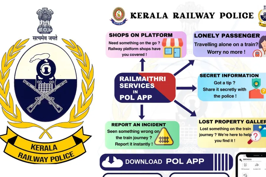 യാത്രക്കാർക്ക് റെയിൽ മൈത്രി സേവനങ്ങൾ; പോൾ ആപ്പിൽ അഞ്ചുസേവനങ്ങൾ ഒരുക്കി റെയിൽവേ പോലീസ്