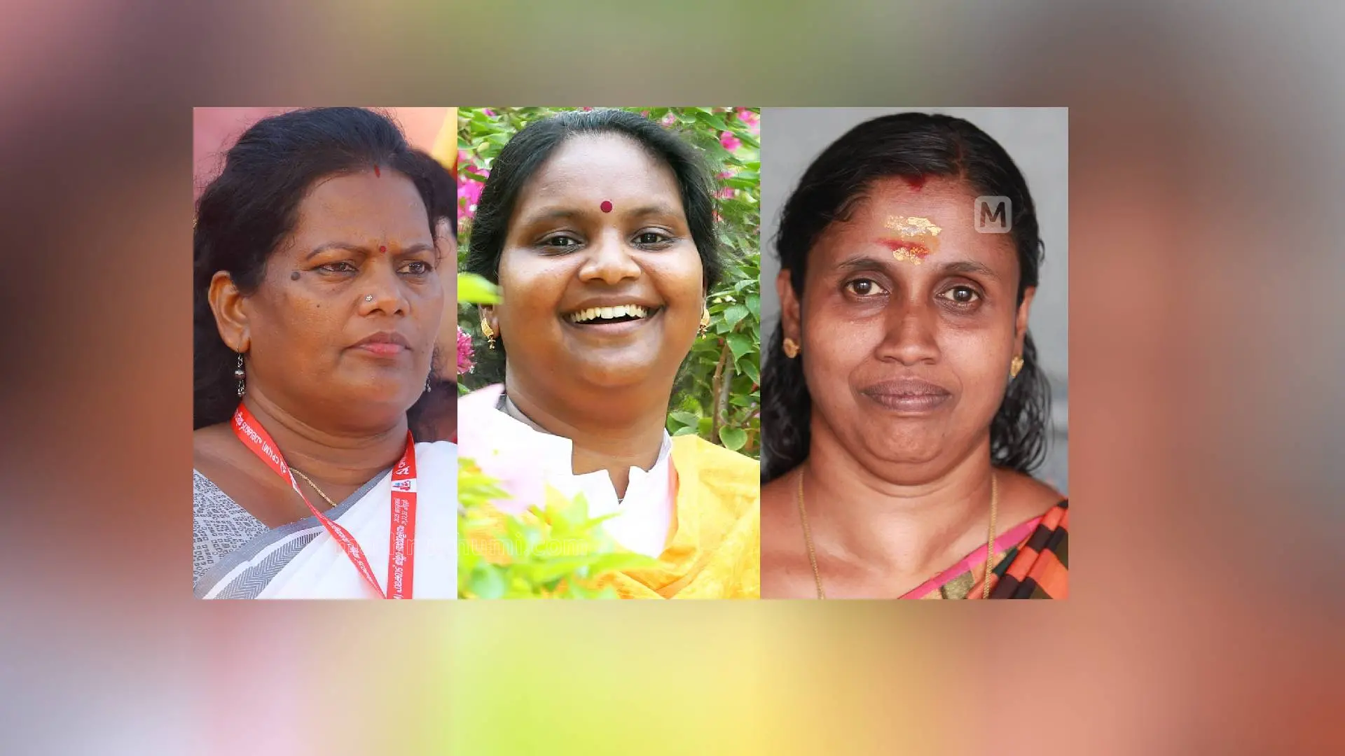 കെ. ശാന്തകുമാരി, രമ്യാ ഹരിദാസ്, രേണു സുരേഷ് | Photo: Mathrubhumi