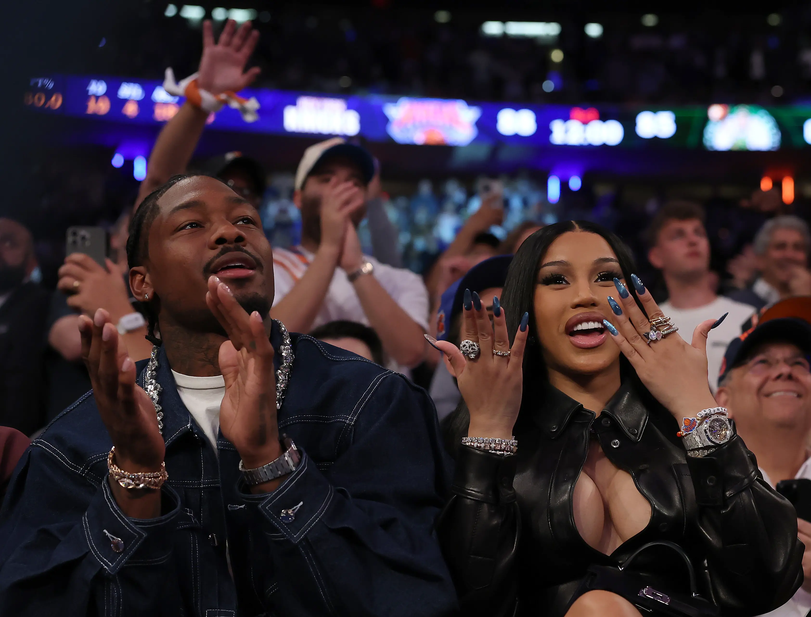 Stefon Diggs and rapper Cardi B | Photo: Getty Images