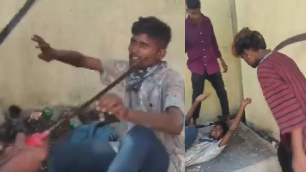 Visuals from the attack video circulating on social media | Image credit: @unofficial4u X Video