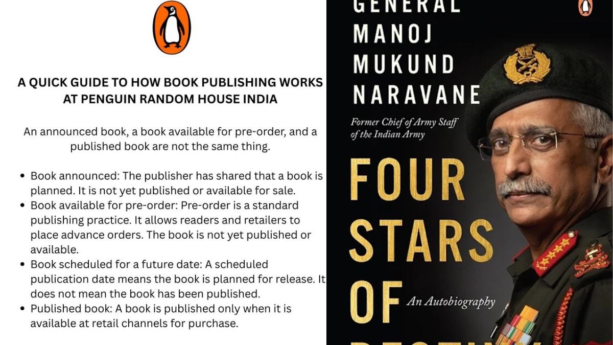 Pre-order ≠ published: Penguin responds to controversy over MM Naravane’s memoir