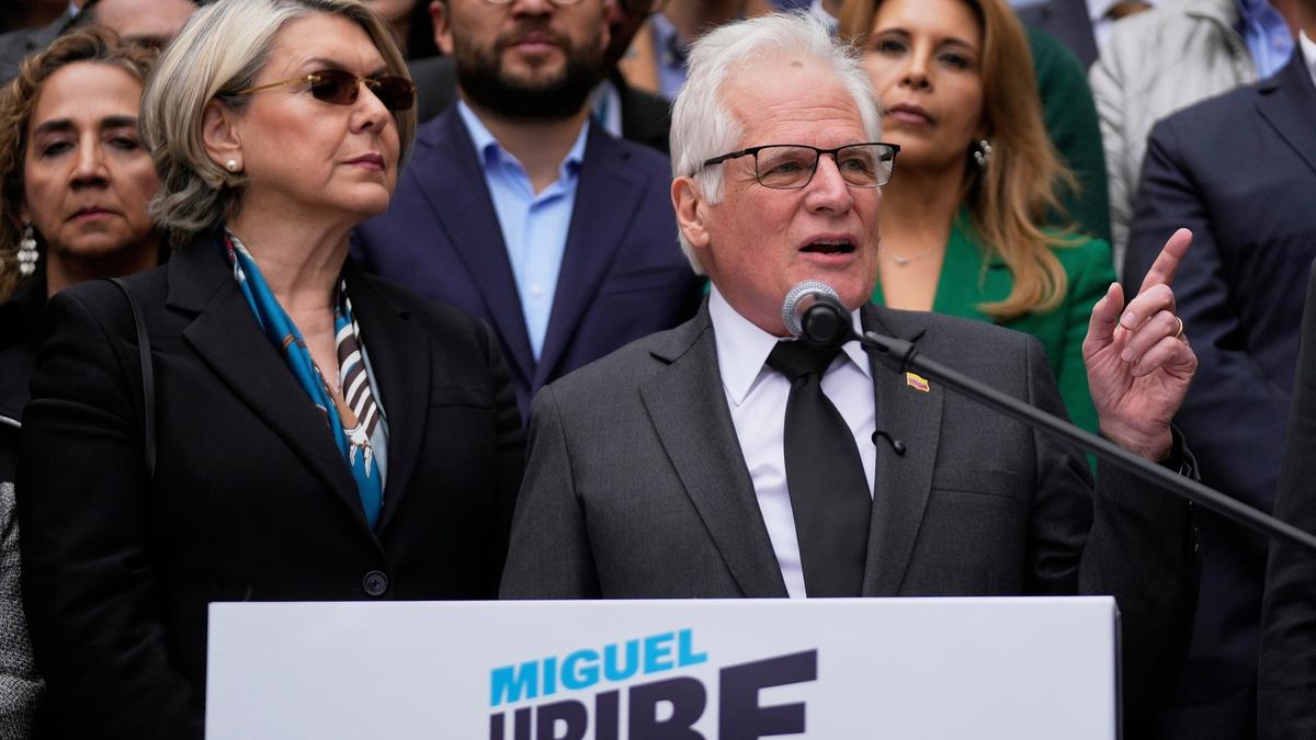‘My son is the one who should be here’: Miguel Uribe’s father enters Colombia’s presidential race