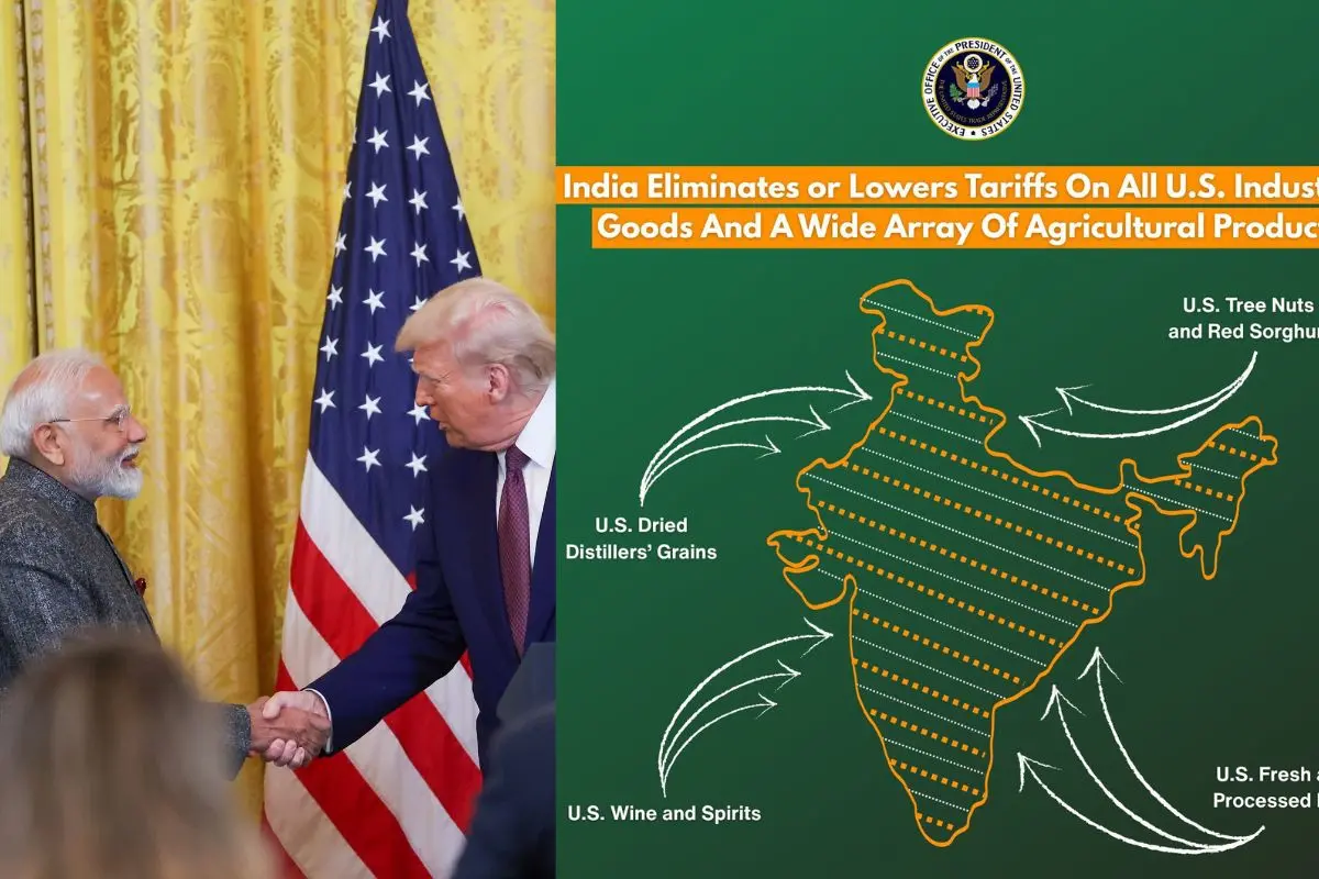 PM Modi and President Trump, Map posted by USTR (File photo: PTI, Photo: X)