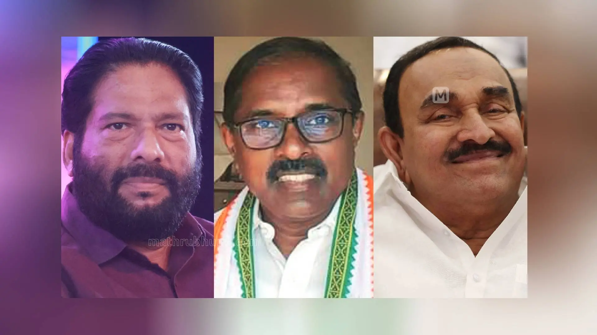 വി. ജോയി, എസ്.എസ്. ലാൽ, വർക്കല കഹാർ | Photo: Mathrubhumi