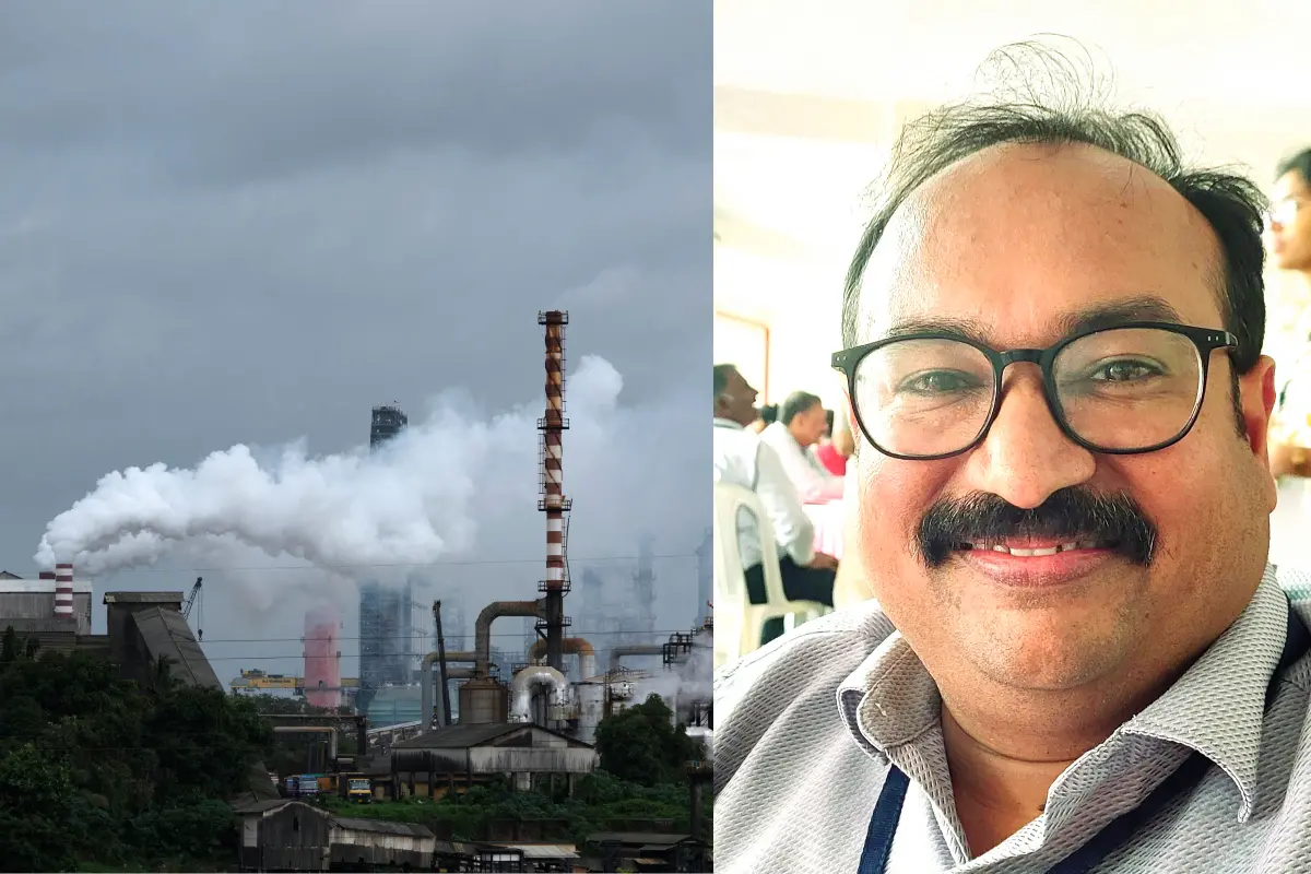കൊച്ചിയിലെ ഫാക്ടറിയിൽ നിന്ന് പുറന്തള്ളുന്ന പുക, ഡോ. രതീഷ് മേനോൻ | Photo: mathrubhumi archives