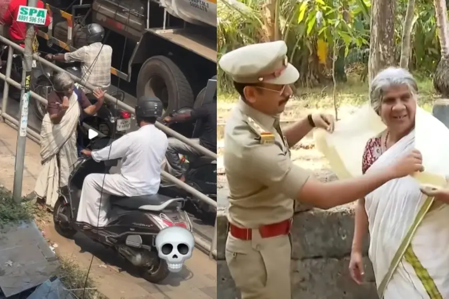ഫുട്പാത്തിലൂടെ സ്കൂട്ടർ ഓടിച്ചയാൾക്കെതിരേ നടപടി; ‘വൈറൽ അമ്മ’യ്ക്ക് എംവിഡിയുടെ ആദരം