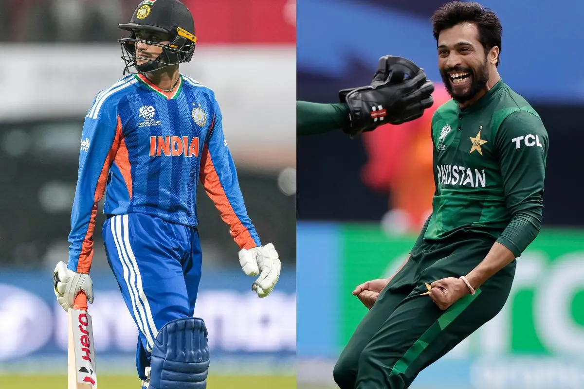 From (L) Abhishek Sharma, Mohammad Amir | Photos: Agencies