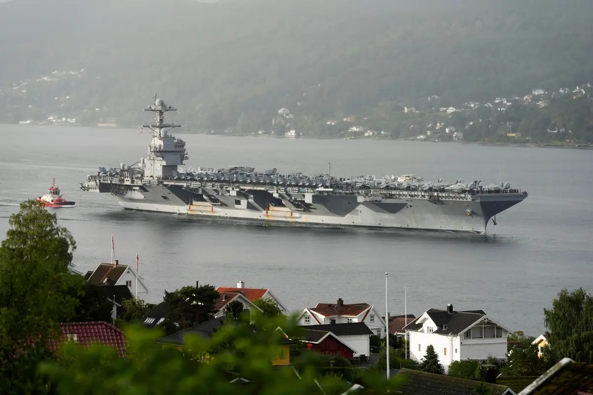 World's largest warship USS Gerald R. Ford heads to Middle East amid  Trump's Iran nuclear push
