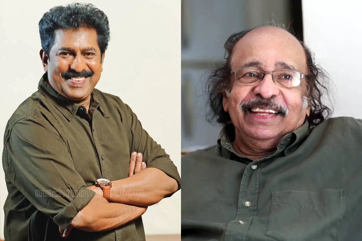 നടൻ പ്രേംകുമാർ, സച്ചിദാനന്ദൻ | ഫോട്ടോ: എൻ.എം. പ്രദീപ്, സാബു സ്കറിയ \ മാതൃഭൂമി