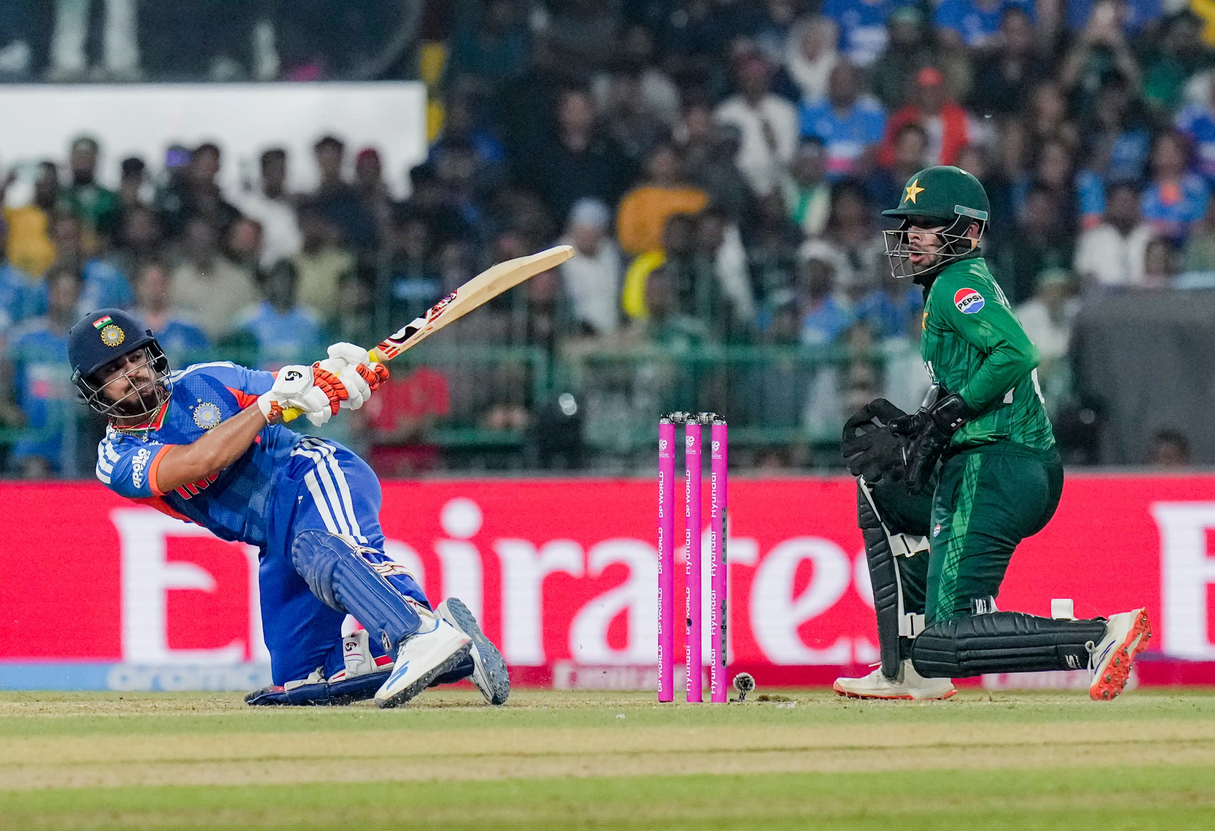 Ishan Kishan during an ICC Men's T20 World Cup 2026 cricket match between India and Pakistan | Photo: PTI