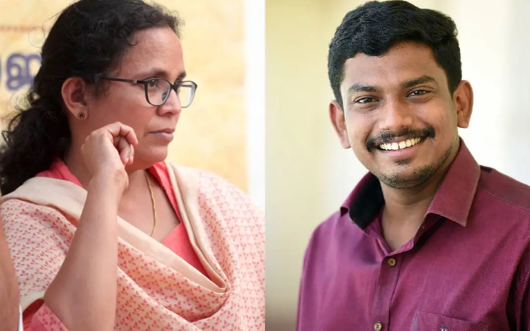 കെ.കെ രമ എം.എല്.എ, സച്ചിന്ദേവ് എം.എല്.എ | ഫോട്ടോ: മാതൃഭൂമി