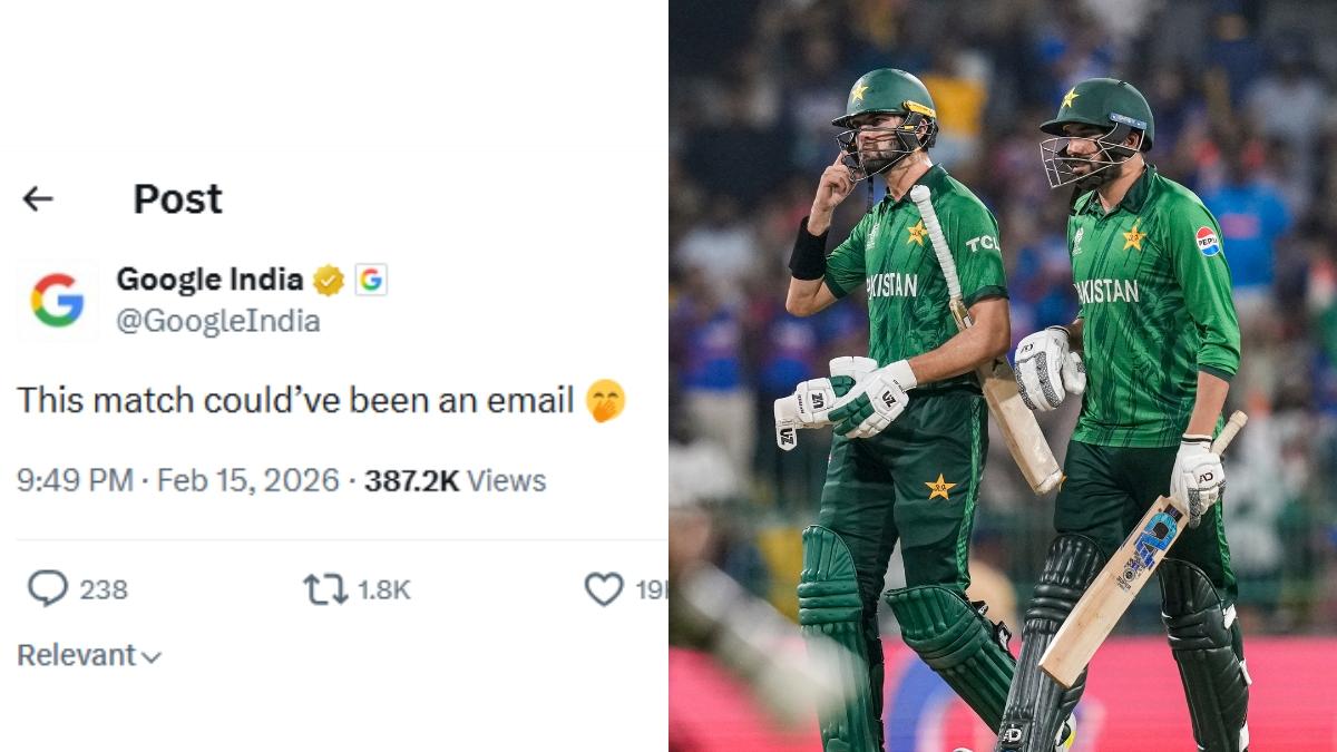 ‘Could’ve been an email’: Google mocks Pakistan after India’s 61-run T20 World Cup blowout