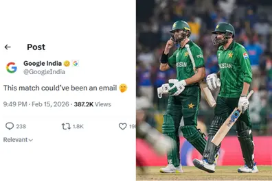 ‘Could’ve been an email’: Google mocks Pakistan after India’s 61-run T20 World Cup blowout