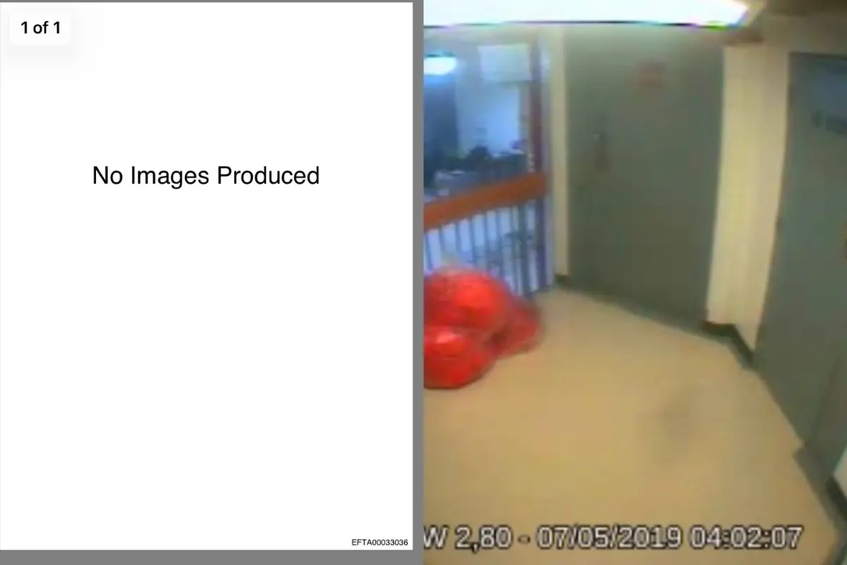 Screengrab of a video file uploaded in Epstein Files as a PDF, accessed by Mathrubhumi English from the released document cache.