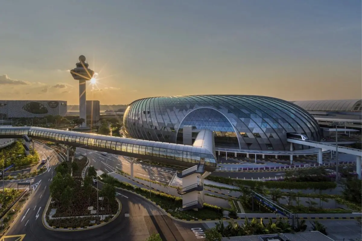 Singapore Changi Airport, where a new Sustainable Aviation Fuel (SAF) levy will apply to departing passengers from October 1. Photo: X
