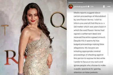 Ameesha Patel responds after non-bailable warrant in 2017 event dispute, calls case ‘settled’