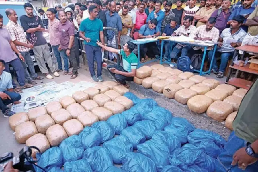 Around 300kg of cannabis seized from luxury car in Thiruvananthapuram city