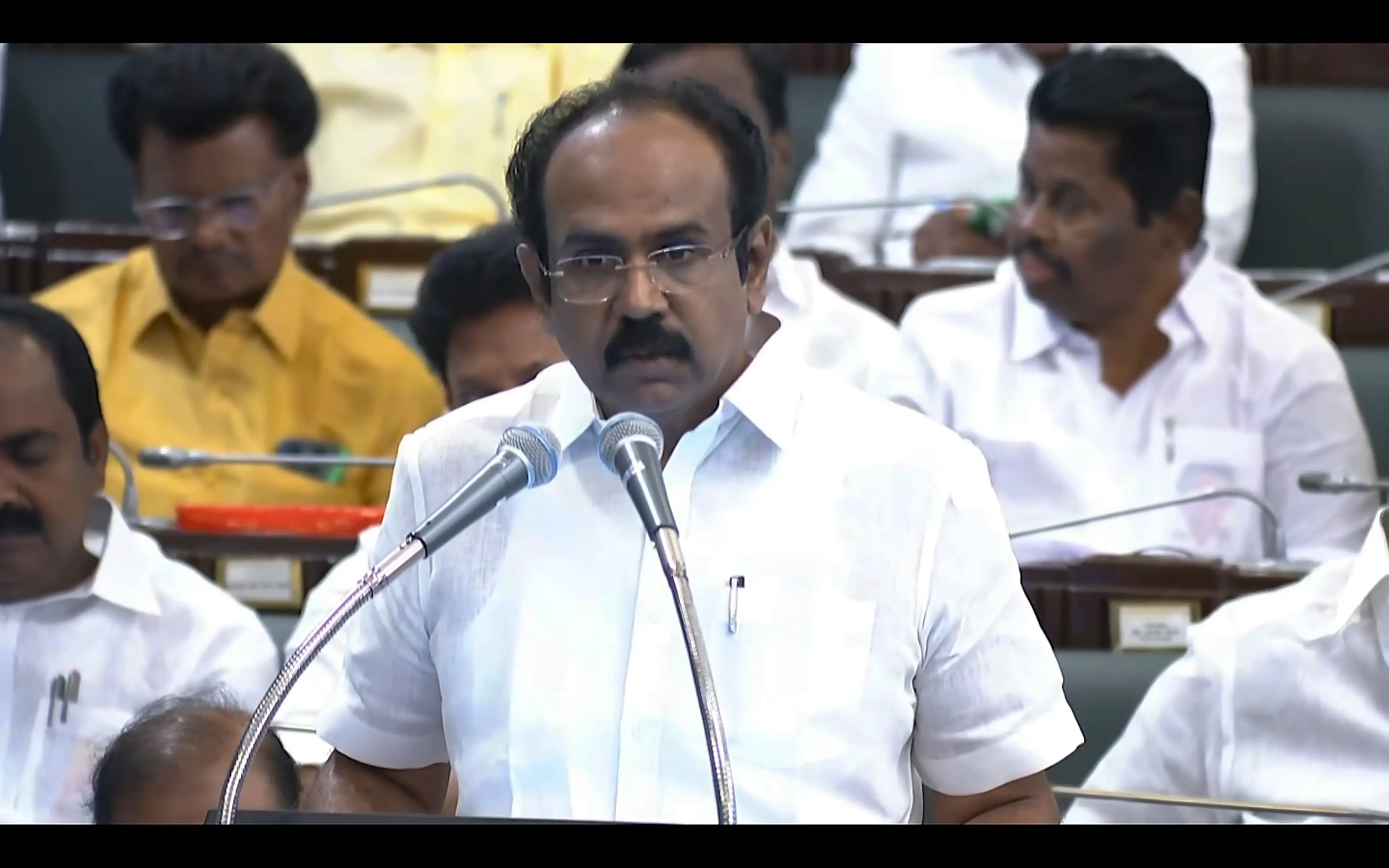 Tamil Nadu Finance Minister Thangam Thennarasu presents the state Budget | Photo: PTI