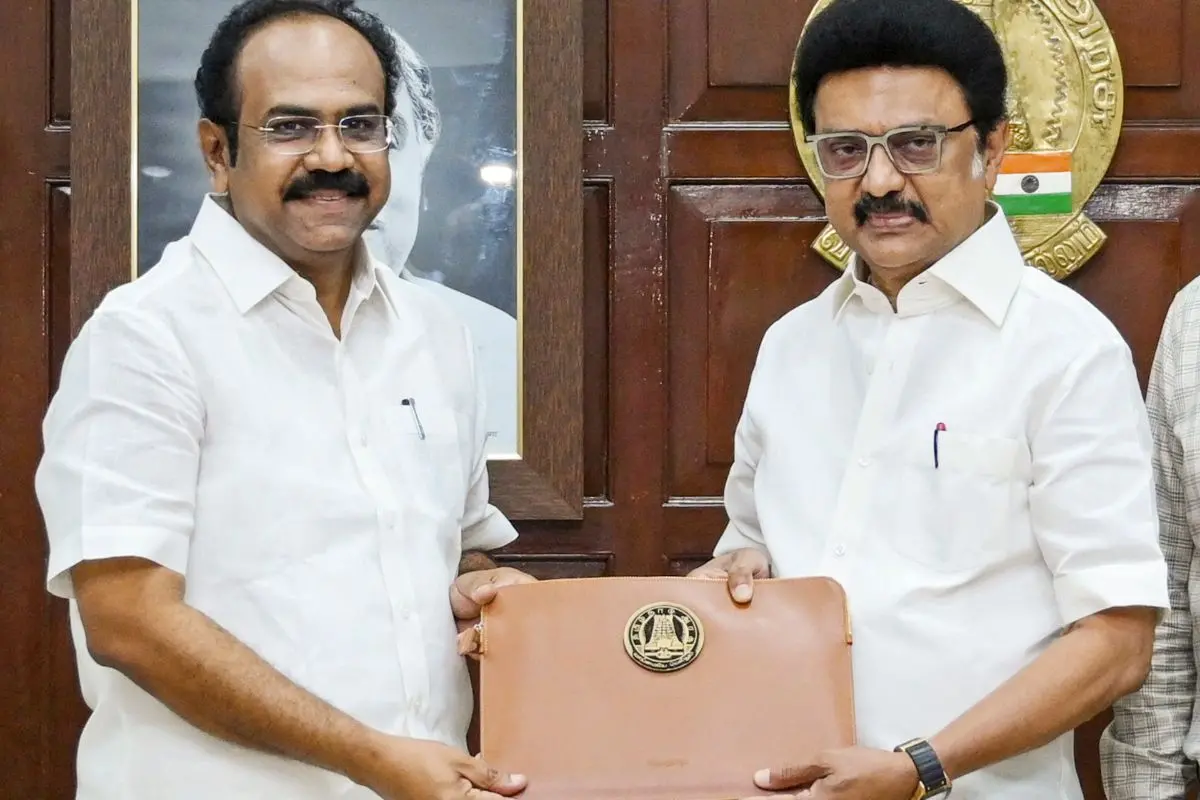 Tamil Nadu CM M K Stalin with Finance Minister Thangam Thennarasu. | File Photo: PTI