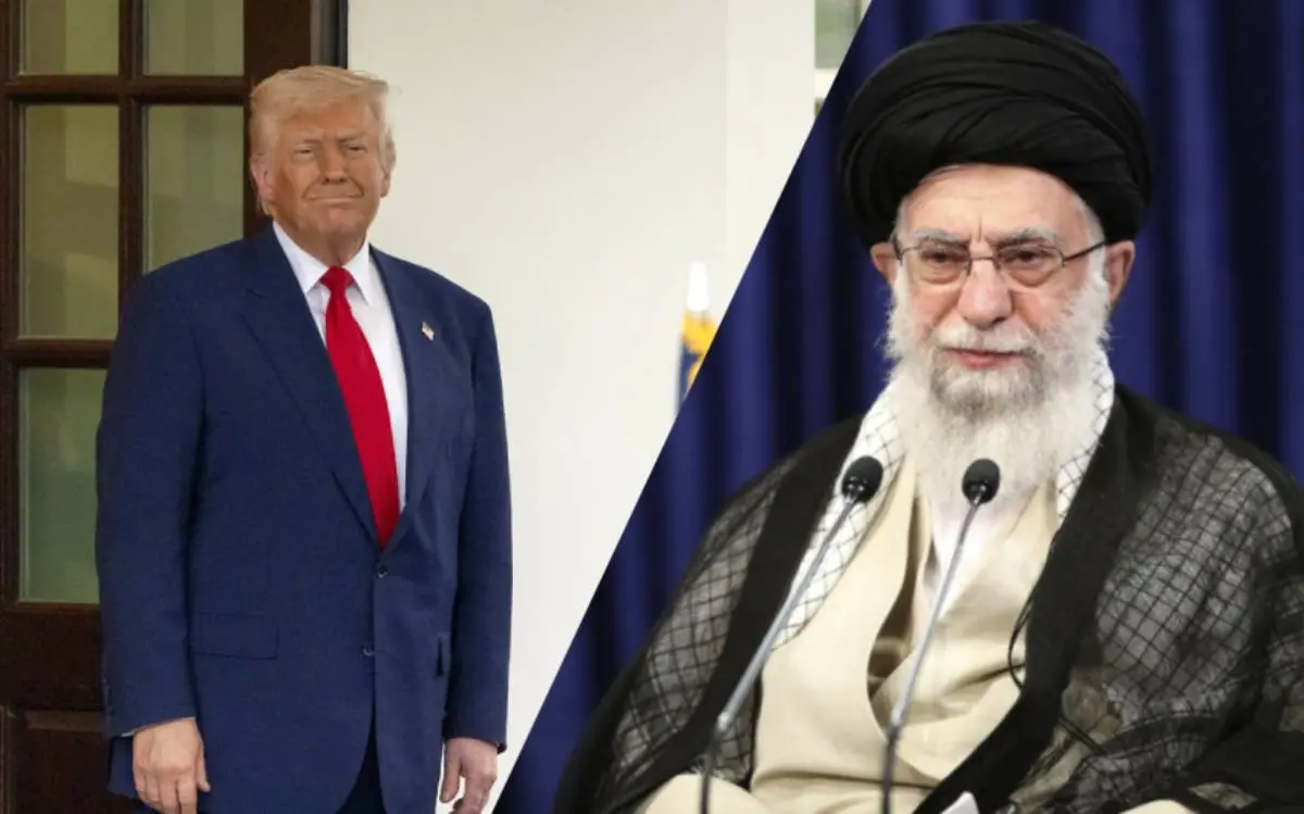 ഡൊണാൾഡ് ട്രംപ്, അയത്തുള്ള അലി ഖമേനി | Photo: Mark Schiefelbein/ APand Office of the Iranian Supreme Leader via AP