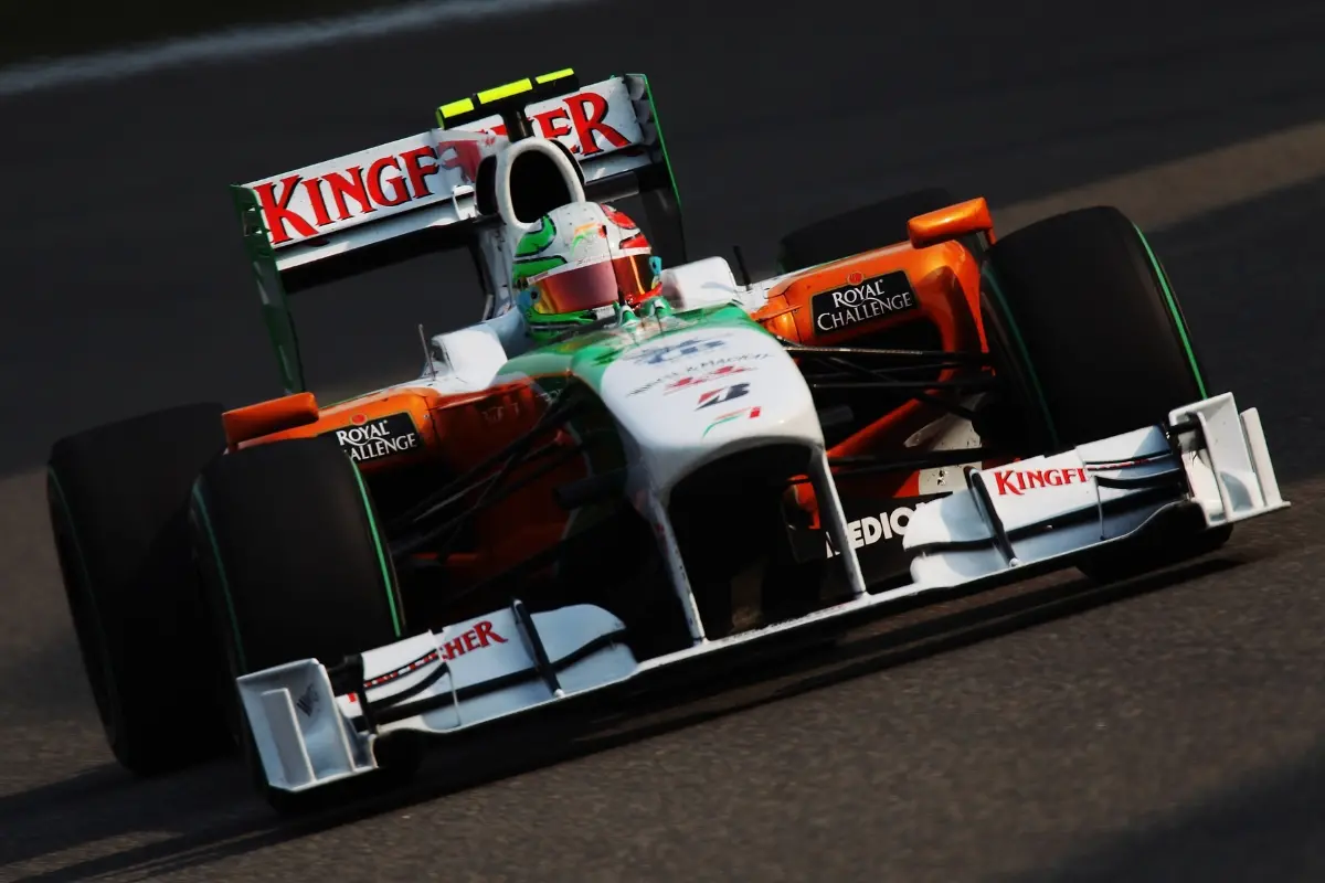 File: Vitantonio Liuzzi of Italy and Force India drives during practice for the Chinese Formula One Grand Prix at the Shanghai International Circuit on April 16, 2010 in Shanghai, China. | Photo: Mark Thompson/Getty Images