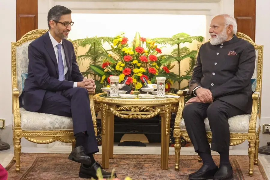 PM Modi meeting Sundar Pichai