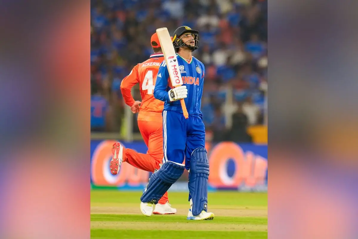 Abhishek Sharma returns to the pavilion after his dismissal by Netherlands' Aryan Dutt. (PTI Photo/Gurinder Osan)