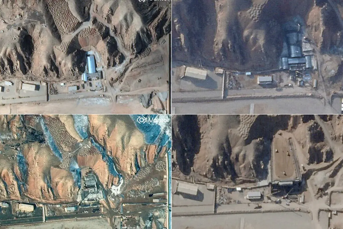High-resolution satellite images indicate Iran is moving swiftly to fortify and conceal sensitive facilities, covering key structures with layers of reinforced concrete and earth.