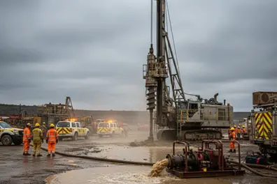 5 miners trapped 800 metres underground after mudslide at a South African diamond mine