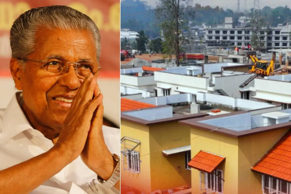 മുഖ്യമന്ത്രി പിണറായി വിജയൻ, ടൗൺഷിപ്പ് | Photo: മാതൃഭൂമി, facebook.com/PinarayiVijayan/
