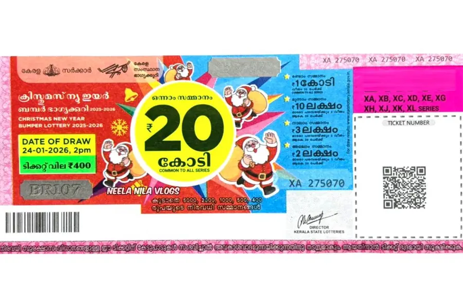 ₹20 Crore Christmas Bumper Lottery Ticket Lost; Retired ASI Steps Forward