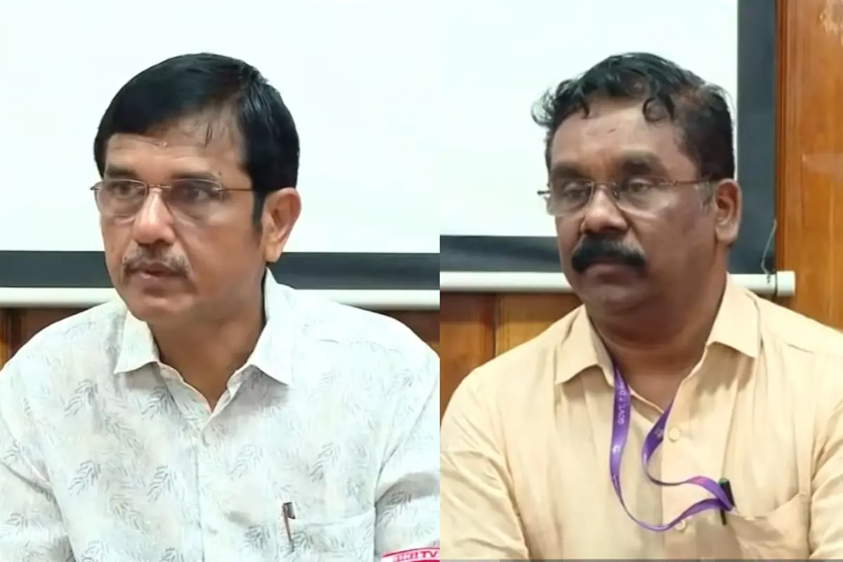 വാർത്താ സമ്മേളനത്തിൽ നിന്ന് | Photo: Screengrab/Mathrubhumi News
