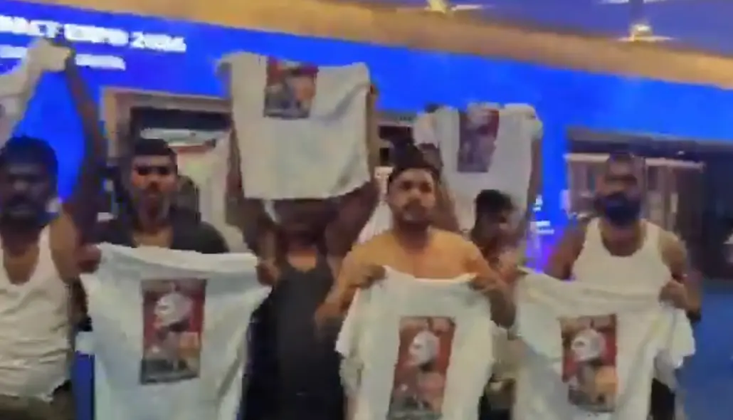 Youth Congress workers staging protest in New Delhi